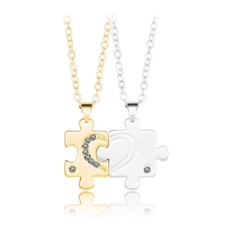 Puzzle Couple Necklace - image 7