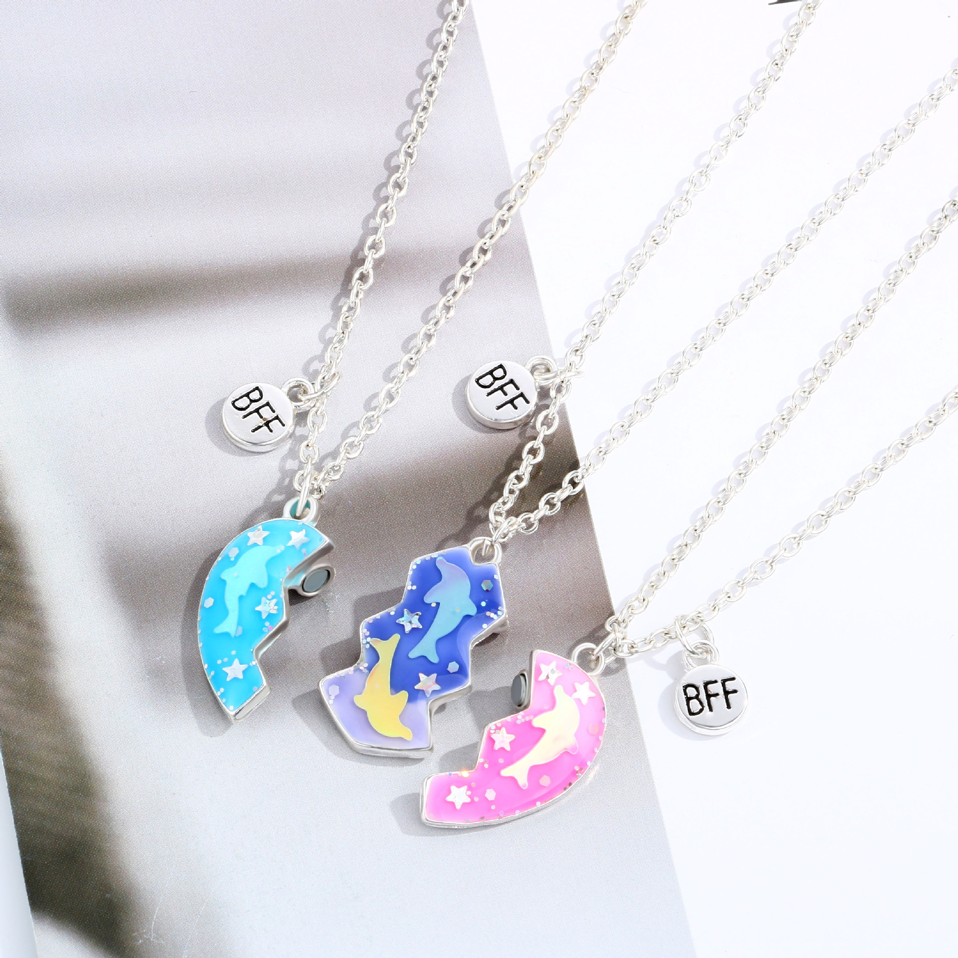 Dolphin Heart Magnet Necklace - image 4