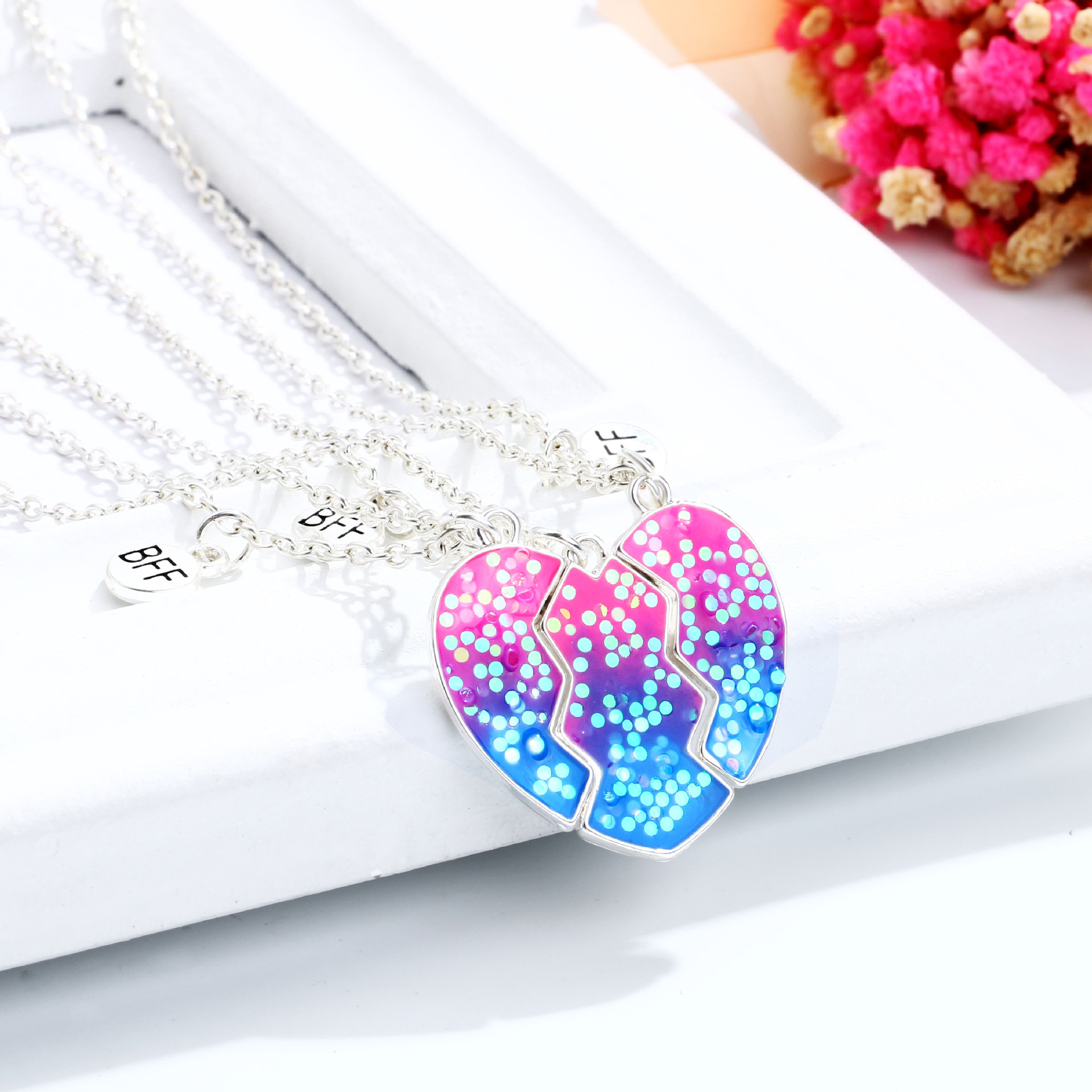 Broken Heart Bestie Necklace Set - image 4