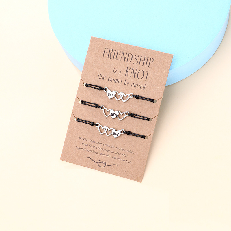 BFF Heart Wax Cord Bracelet - image 7