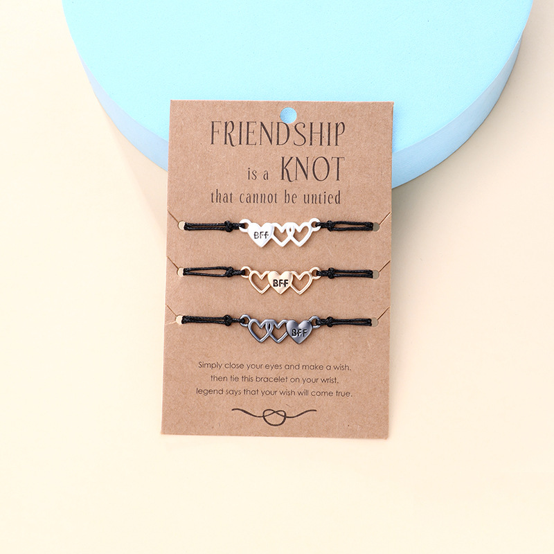 BFF Heart Wax Cord Bracelet - image 8