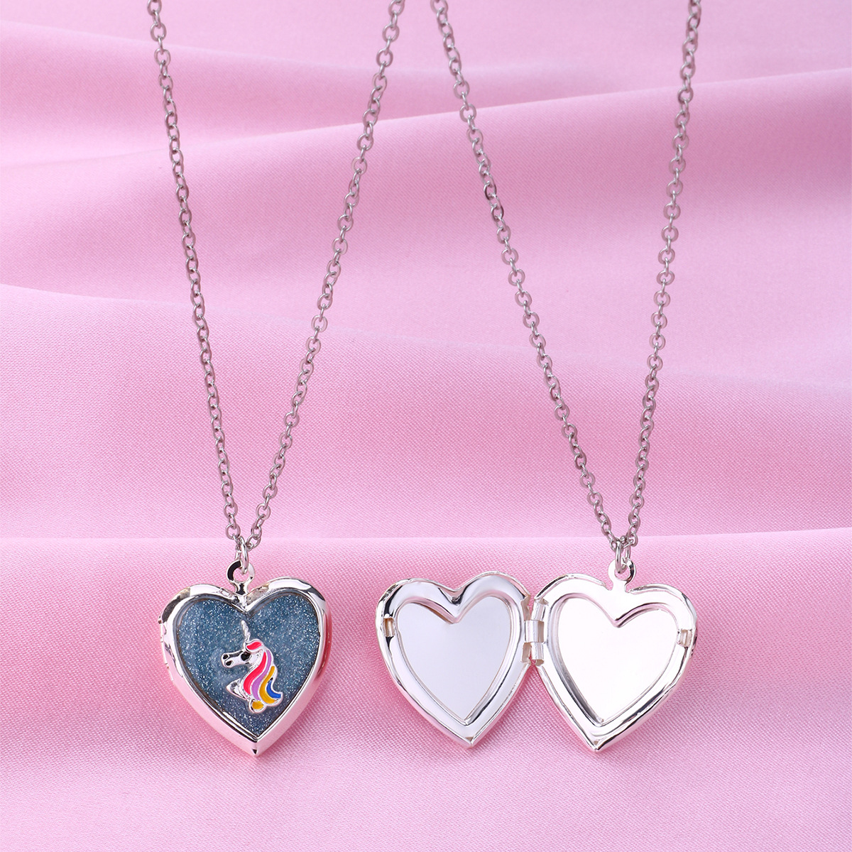 Unicorn Photo Locket Necklace - image 3