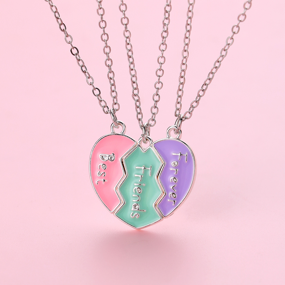 Heart Three Bestie Necklace Set - image 2