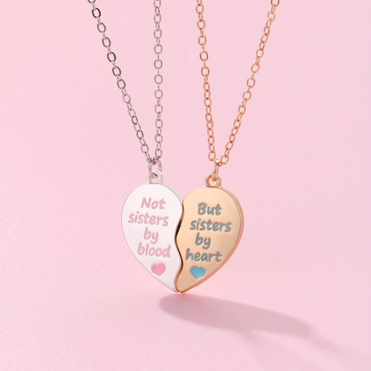 Letter Heart Couple Necklace - image 3