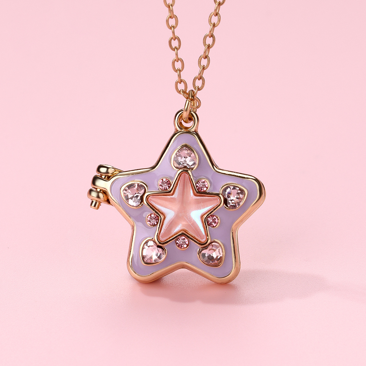 Star Rhinestone Necklace - image 1