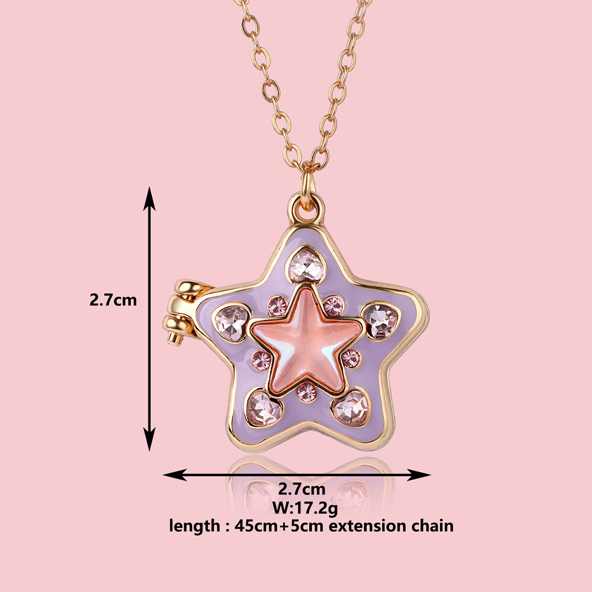 Star Rhinestone Necklace - image 4