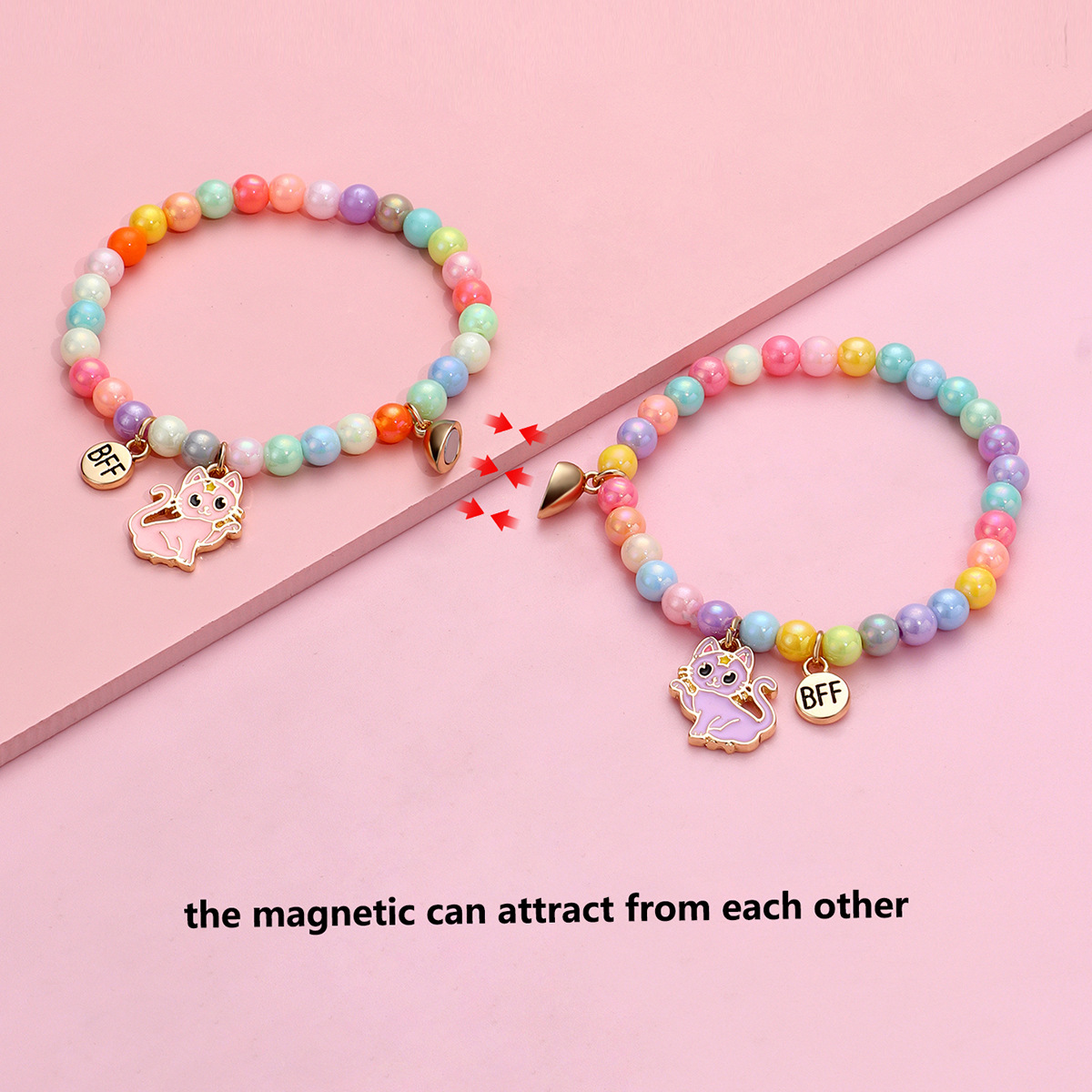 Cat Bead Magnet Bracelet - image 2