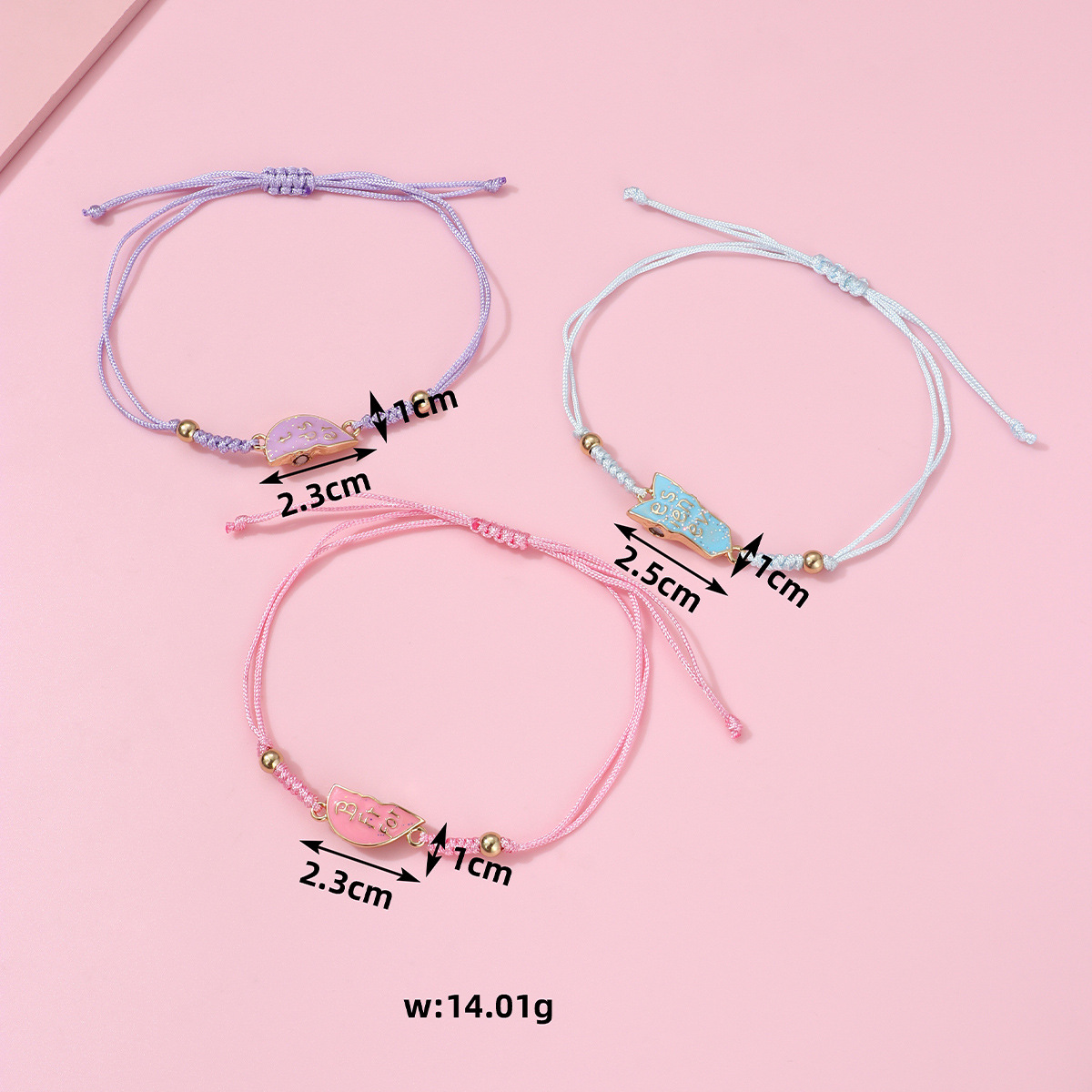 Heart Magnet Woven Bracelet - image 3