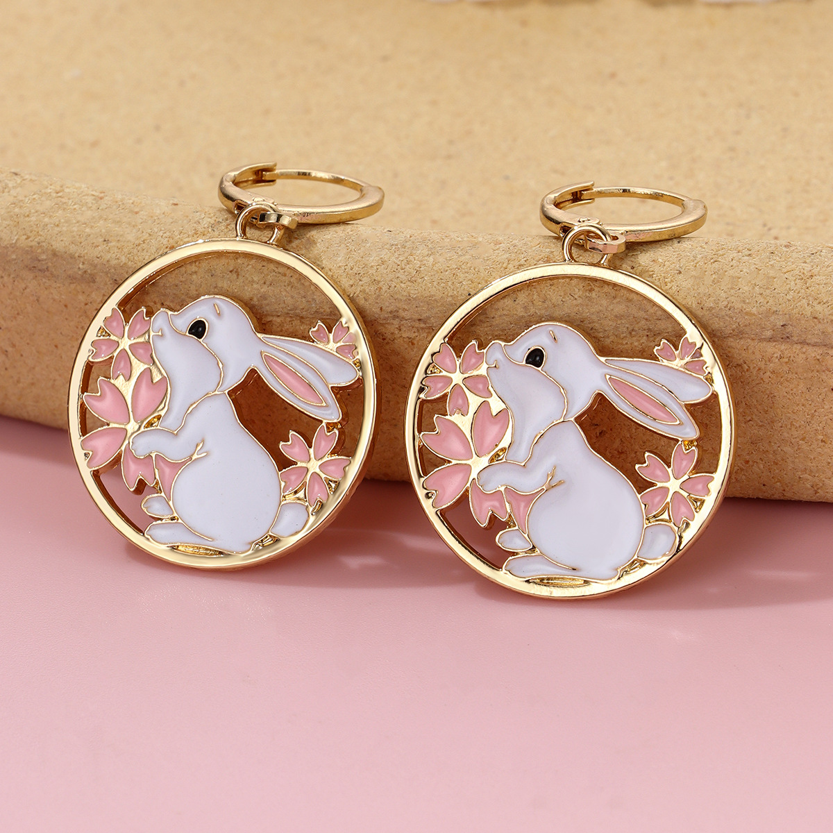 Heart Crystal Pendant Earrings