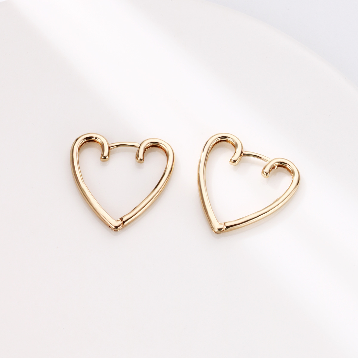 Heart Hoop Earrings