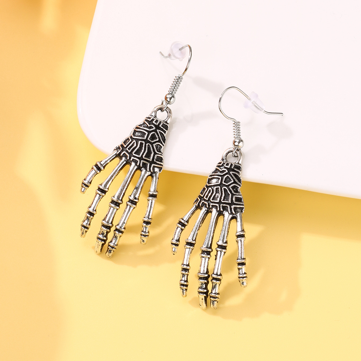 Halloween Pumpkin Skull Earrings