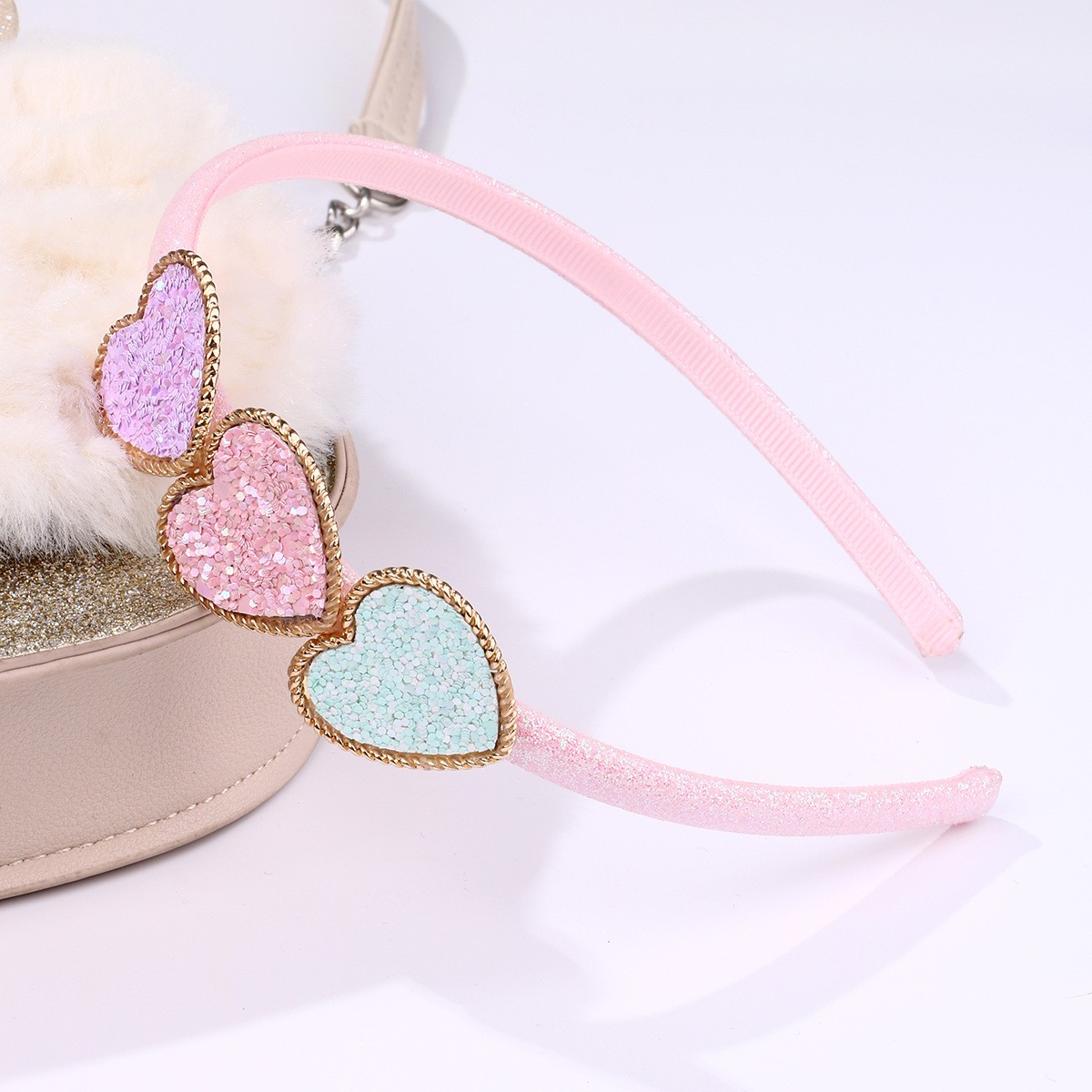 Sweet Heart Sequin Kids Headband