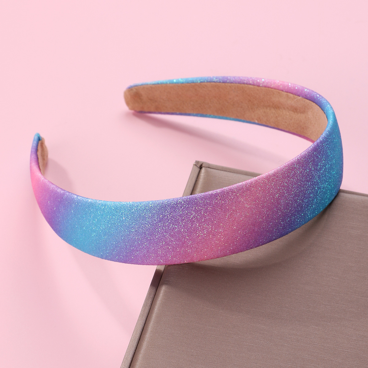 Rainbow Gradient Glitter Headband