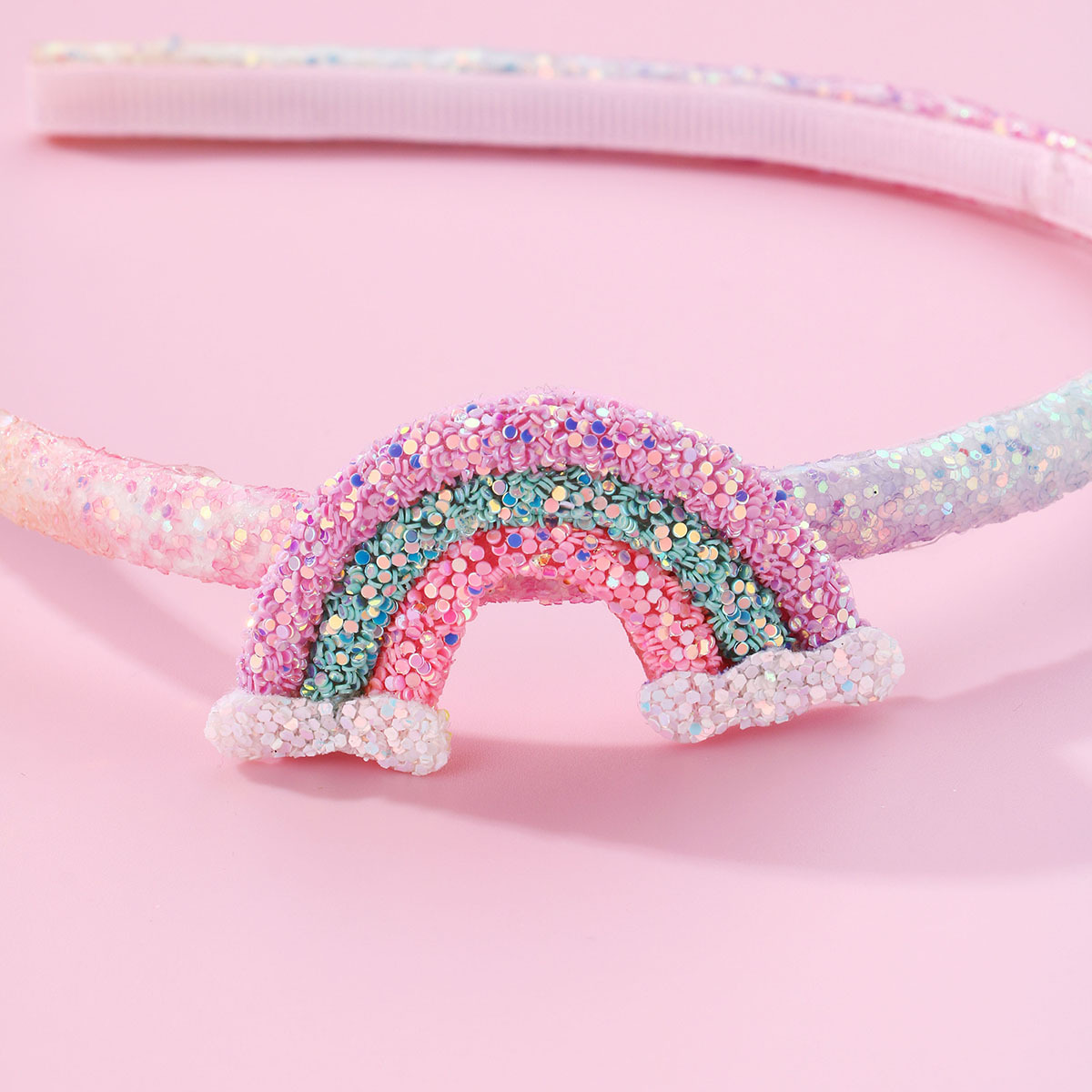 Rainbow Sequin Kids Headband