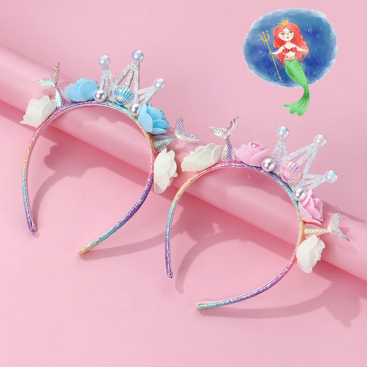 Mermaid Crown Flower Headband