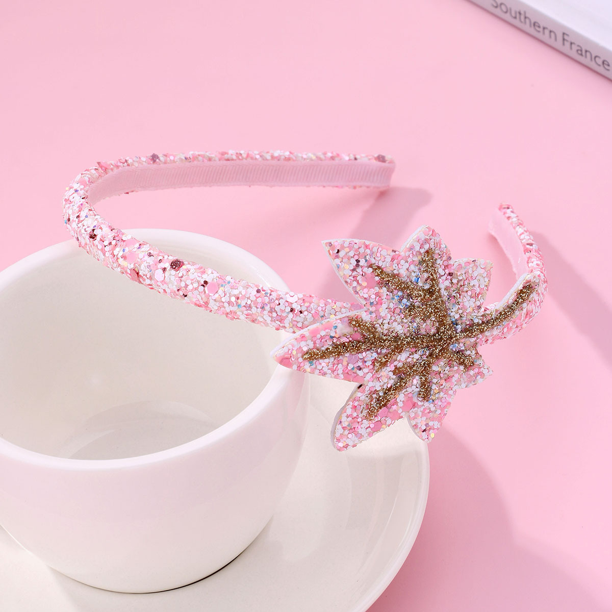Glow Leaf Glitter Headband