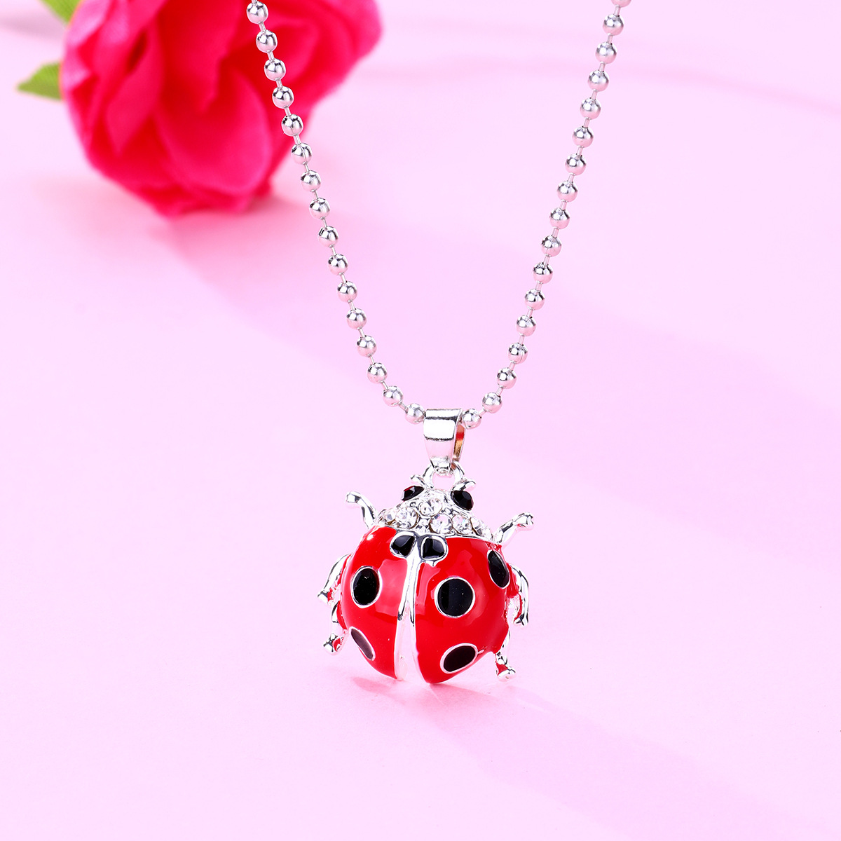 Beetle Oil-Drop Necklace