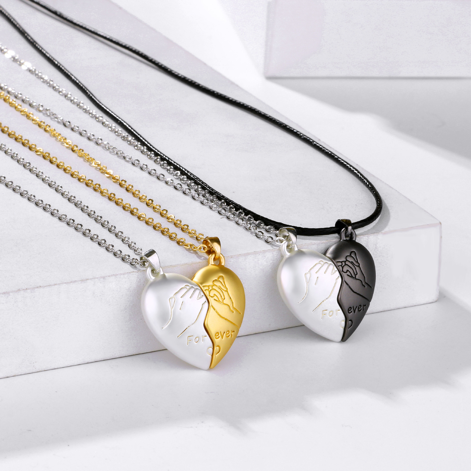 Magnet Couple Necklace Pair