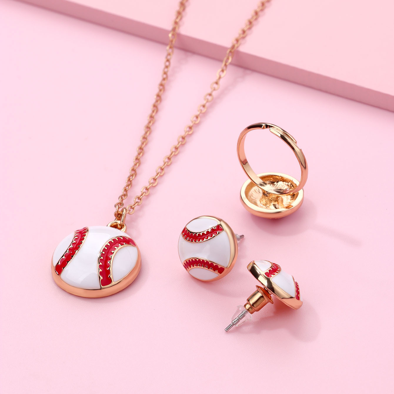 Volleyball Kids Sports Necklace Set