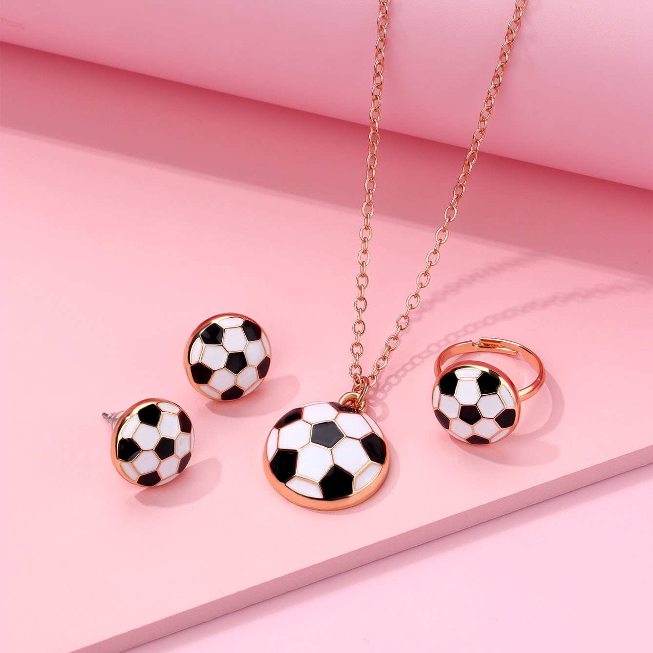 Soccer Kids Sports Necklace Set