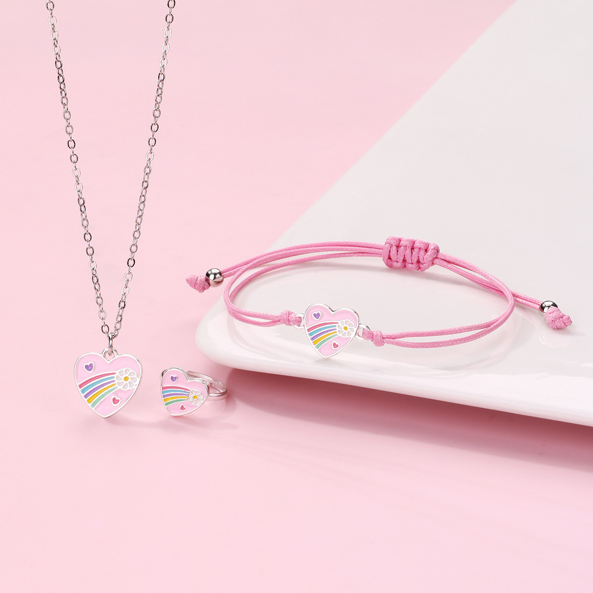 Rainbow Kids Jewelry Set 3-Piece